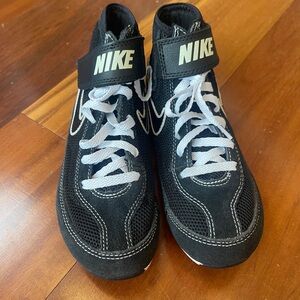 Nike Kids Black Wrestling Shoes